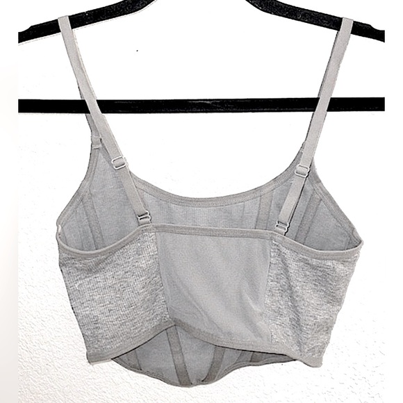 Colsie gray corset top size M - Picture 2 of 11